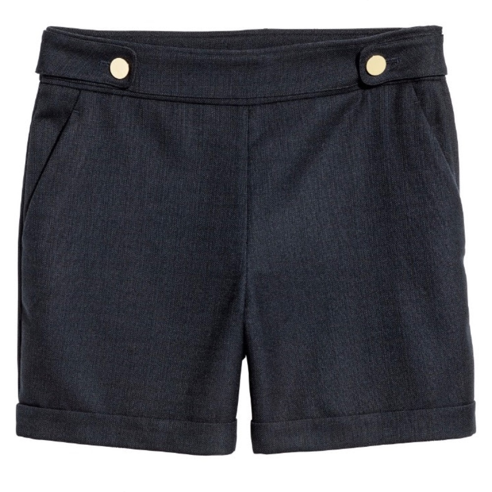 High-Waist Trouser Shorts